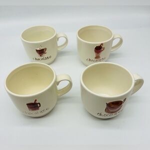 PAI set of 4 chocolate themed mugs